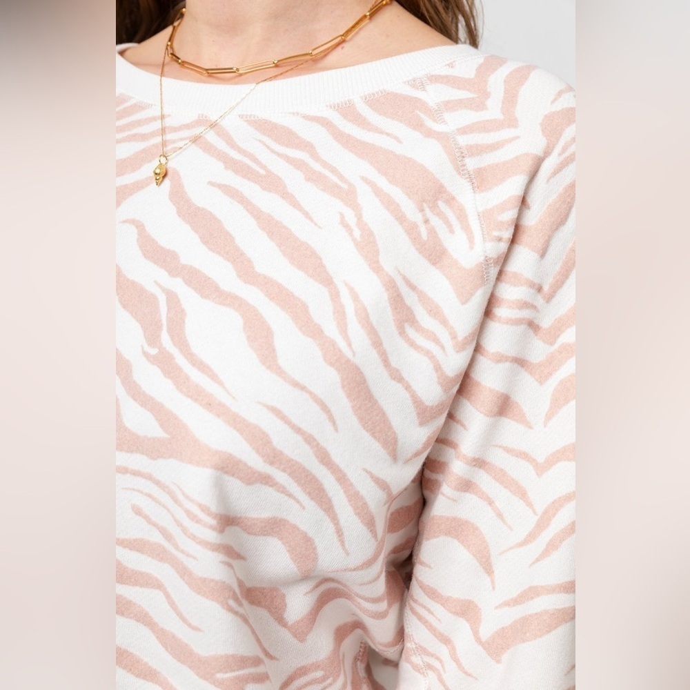 Rails Theo Sweatshirt In Blush Tiger Stripes - image 2